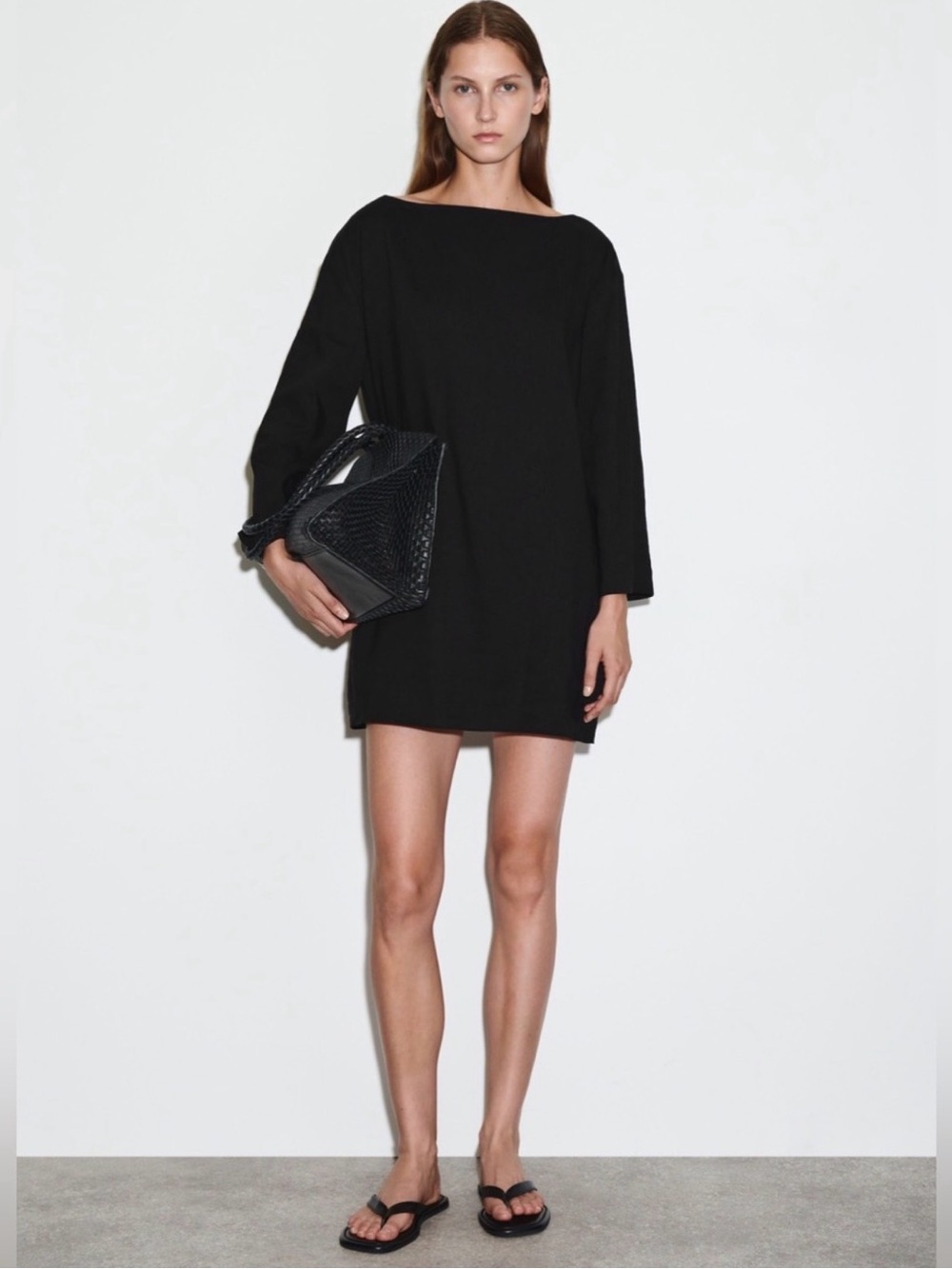 COS Black Mini Shift Dress
